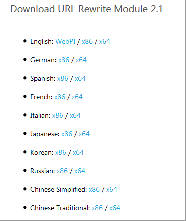 各种版本的Rewrite Module