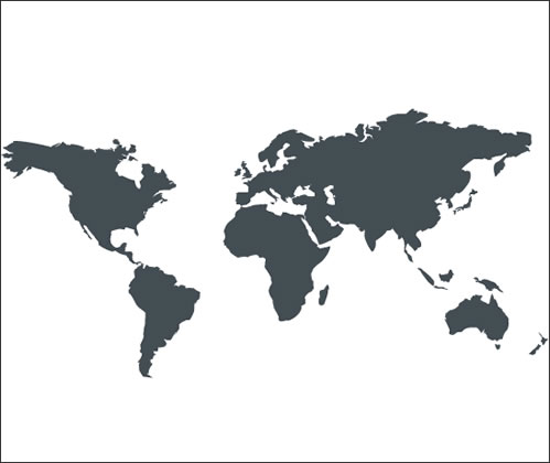 世界地图轮廓