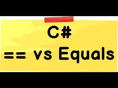 比较C#里==与Equals()有何区别以及何时使用它们