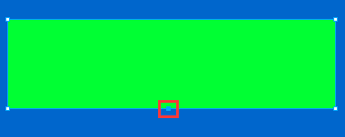 在矩形下边添加一个锚点