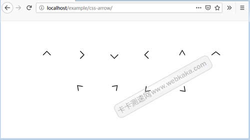 纯CSS实现各种方向的箭头