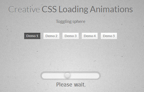 5个CSS Loading 加载动画实例