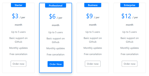 CSS 定价表（Pricing Table）-4