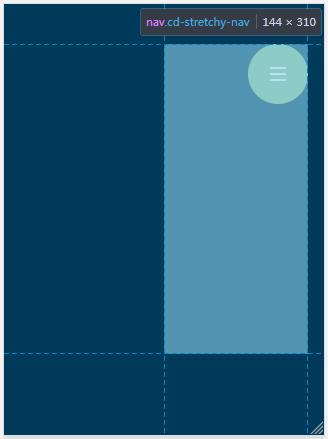 cd-stretchy-nav定义导航菜单的区域大小