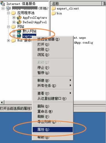 设置网站属性