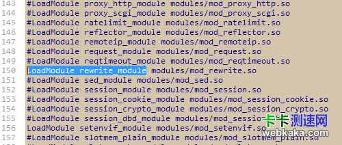启用rewrite_module