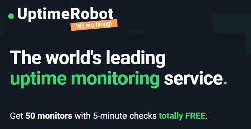永久免费的网站在线监控服务工具——UptimeRobot