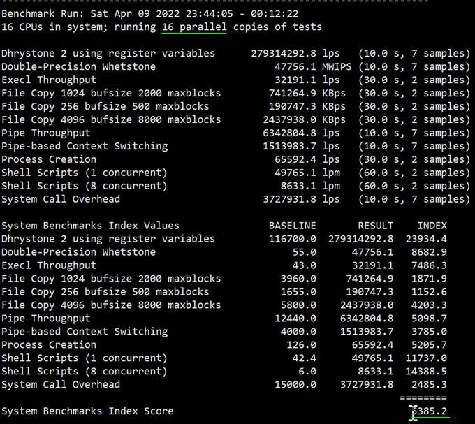 Benchmark测试二