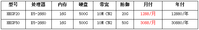 香港高防服务器