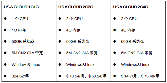 美国CN2 GIA VPS云主机 